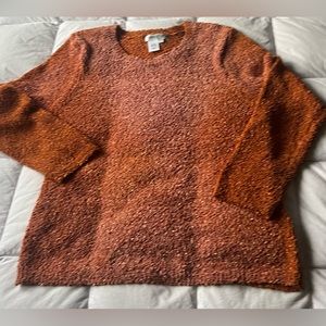 Coldwater Creek rust colored sweater.